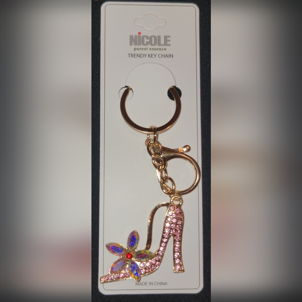Pink High Heel Keychain/Bag Charm - Picture 2 of 2